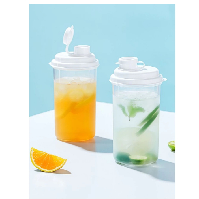 Wadah Botol Minum Transparan/ Botol Kulkas kontainer Jus Air(540mL)