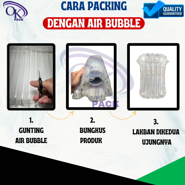 

RB AIR BUBBLE FIT 15CM X 25CM 50 PCS Cushion Wrap Fo-Air / Bubble Wrap Angin Tebal Roll / Poly Air