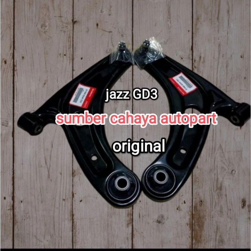 lower arm depan sayap bawah honda jazz GD3 original 1set