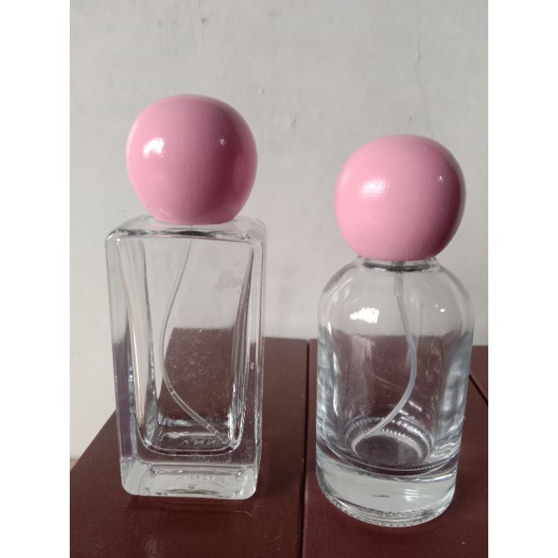 Tutup botol parpum parfum bola kayu
