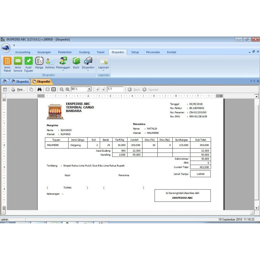 Aplikasi Ekspedisi Cargo v2.0 Bisa Online