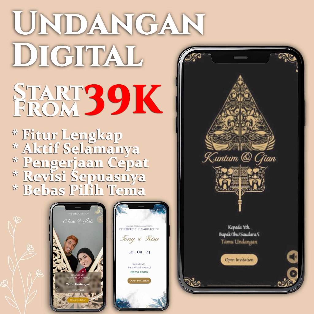 Undangan Digital Website Pernikahan | Undangan Online | Undangan Khitanan Online | Undangan Online D