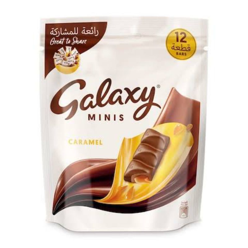 

galaxy minis caramel 162g enak coklat galaxy caramel ori