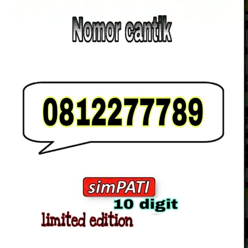 NOMOR CANTIK SIMPATI 10ANGKA nomer kartu perdana Telkomsel simpati cantik 10digit 10 digit limited e