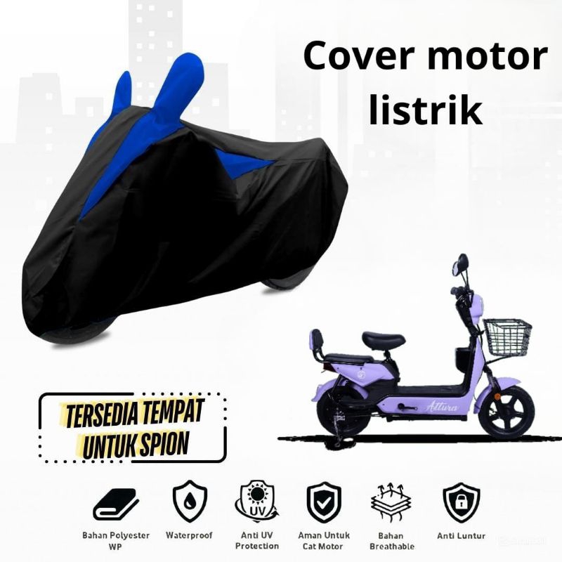 cover motor listrik sarung pelindung motor listrik bahan waterproof premium anti hujan anti panas an