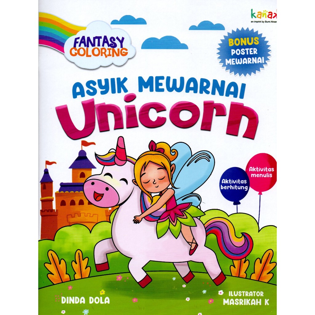 Buku Anak | Buku Aktivitas Anak | Buku Unicorn | Buku Edukatif Anak | Buku Belajar Anak | Buku Mewar