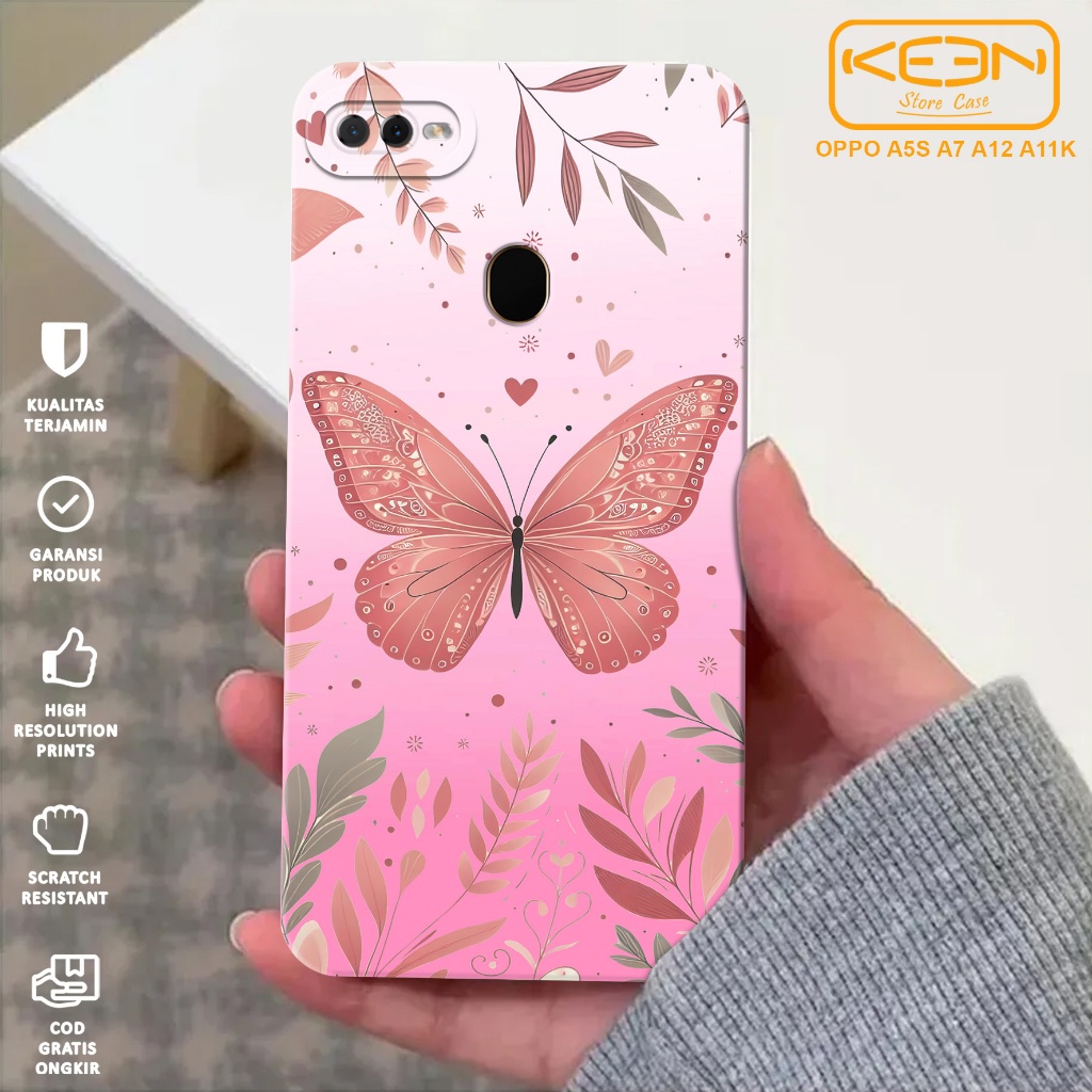 Case Oppo A5S A12 A7 A11K - Softcase Oppo A5S A12 A7 A11K Motif Pink - Casing Hp Oppo A5S A12 A7 A11