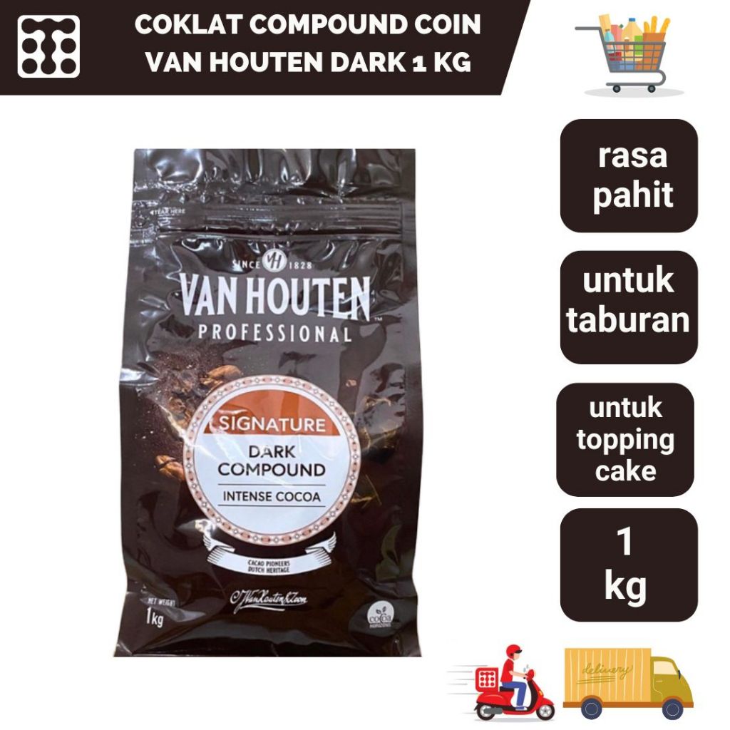 

COKLAT COMPOUND COIN VAN HOUTEN DARK 1 KG