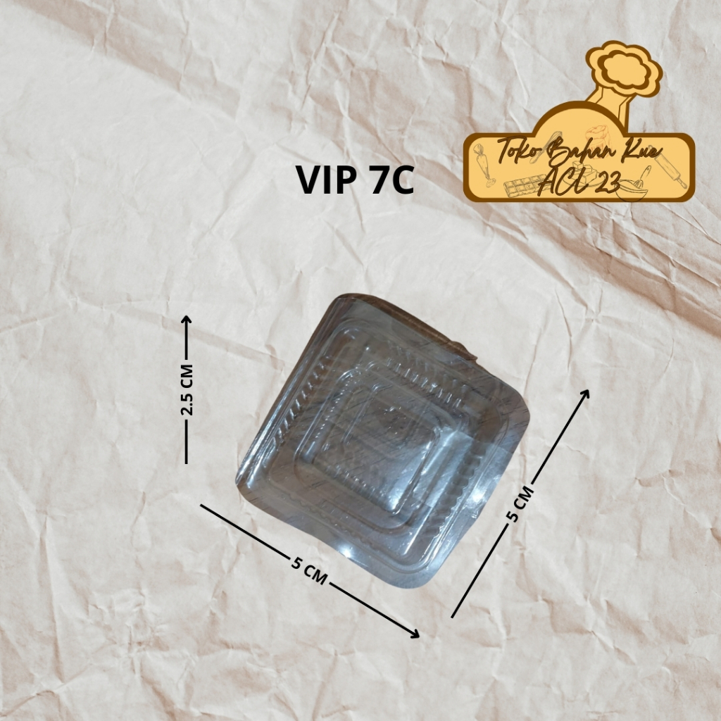 Mika VIP 7C/Mika Makanan/Mika Kue/Mika Bolu/Mika Plastik/Wadah Makanan/Mika Plastik Kue VX-7C