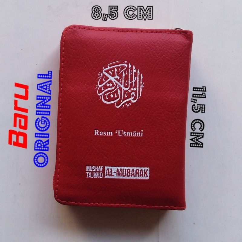 AL-QUR'AN Saku MUSHAF Tajwid AL-Mubarak Retsliting Dompet