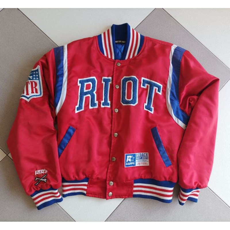 Jaket Varsity Coach Rawtype Riot Original