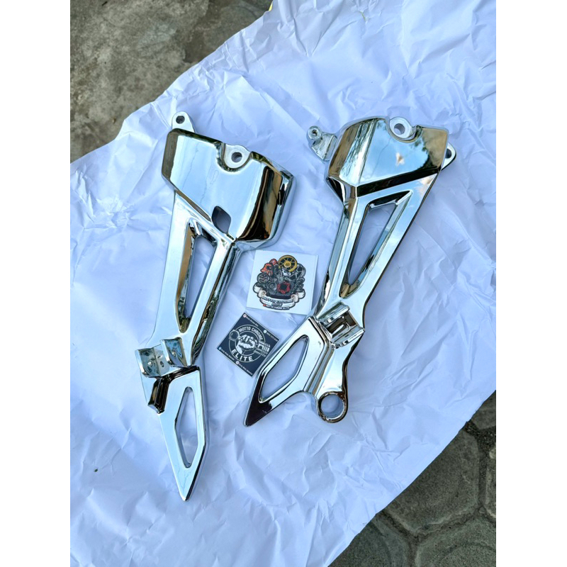 ORIGINAL CHROME CROME POSTEP FOSTEP BELAKANG MEGAPRO MP MEGA PRO PRIMUS