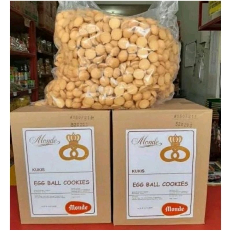 

Monde EGG Drops isi 250gr EGG Ball Cookies