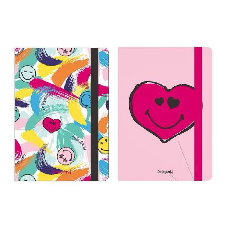 

Miniso Stationery Smiley A5 Hardcover book / buku tulis buku memo