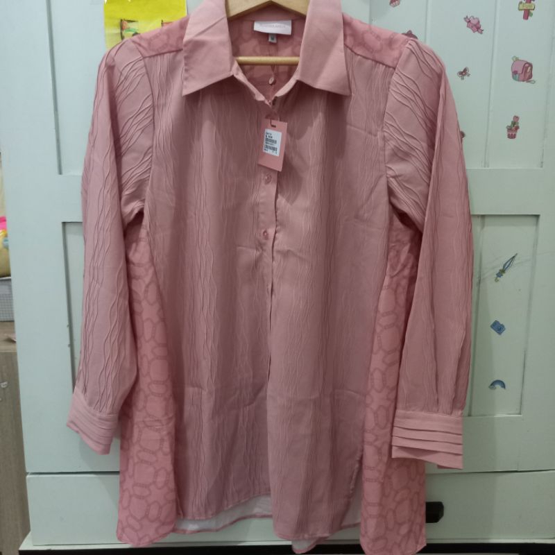 (400rb) ria miranda stary top pink NEW no preloved zaskia sungkar, nadjani, cotton ink, benang jarum