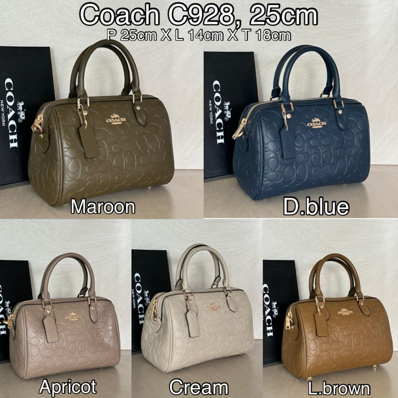 Tas Wanita Cewek COACH SPEEDY EMBOS BAHAN LEATHER