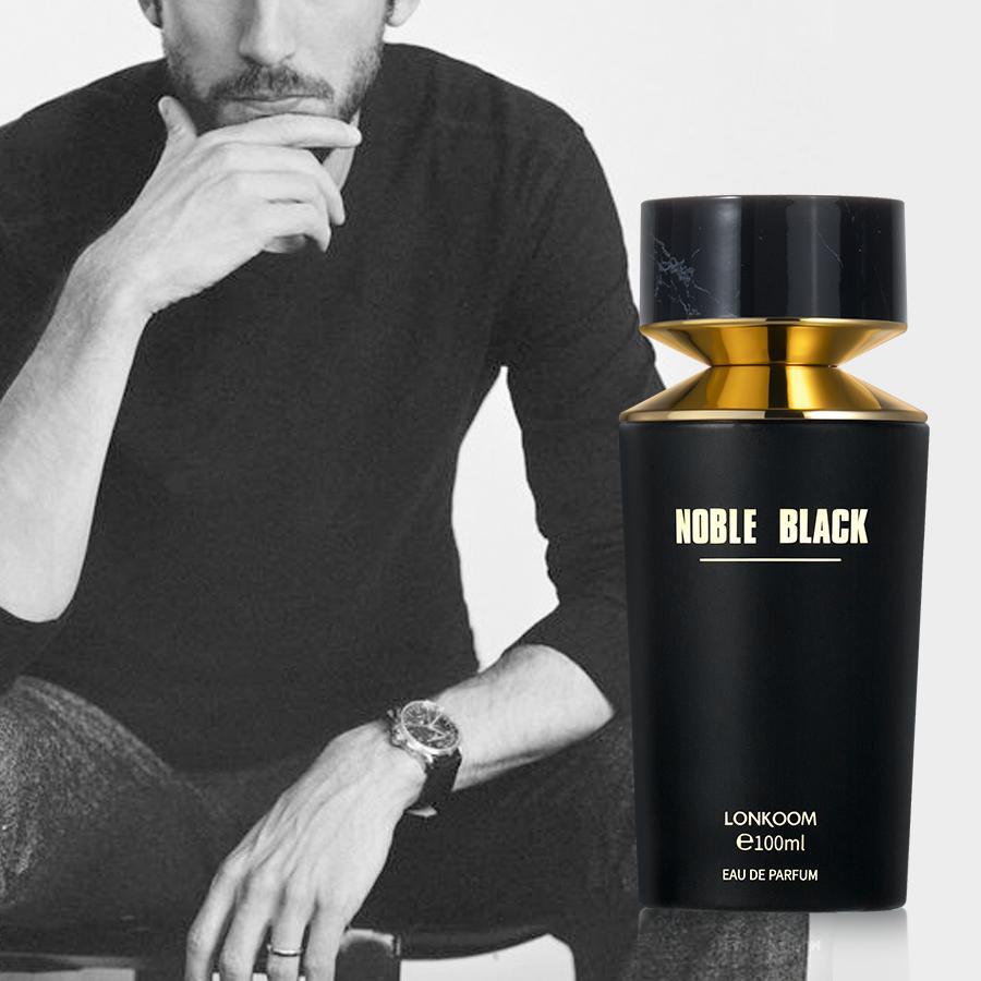 Lonkoom Parfum Pria Cowok Wangi Tahan Lama Noble Black EDP 100ml Fresh Maskulin Dominan