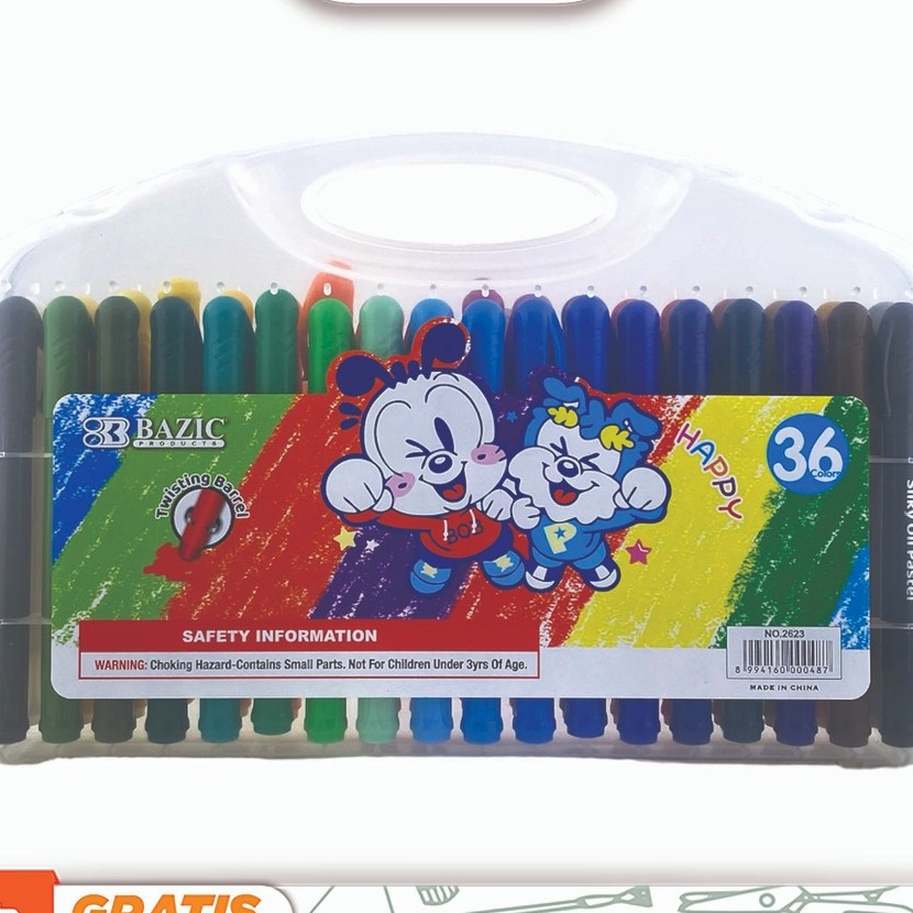 

KF7 Bazic Silky Oil Pastel 36 Colors Krayon Minyak