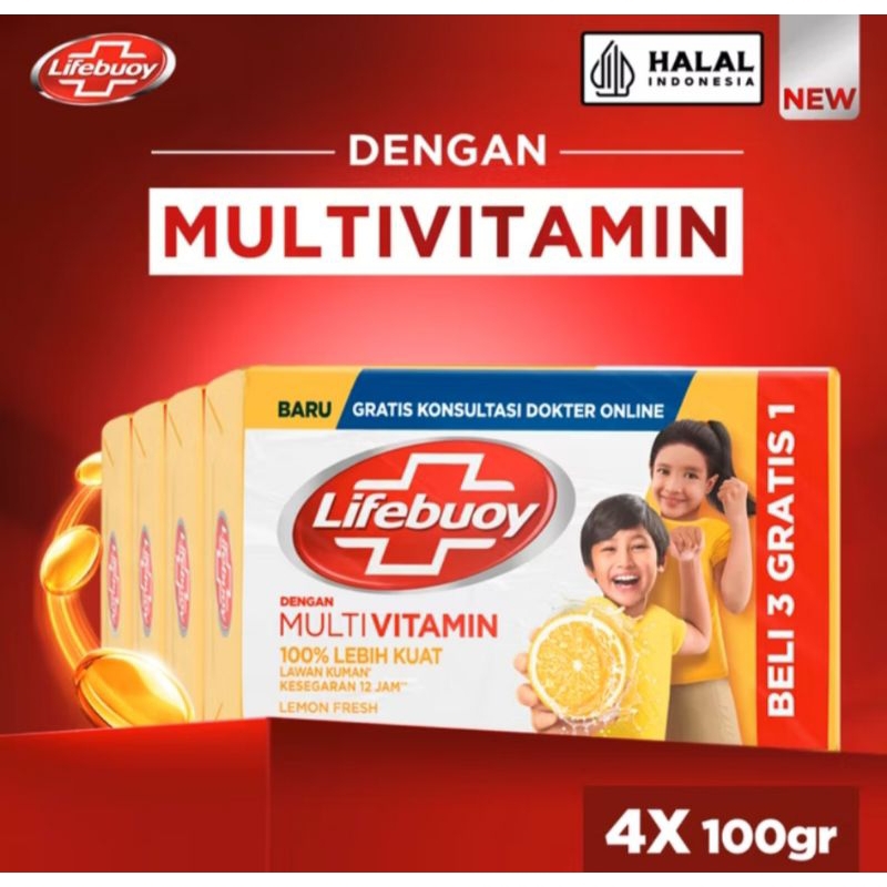 Lifebuoy 110gr isi 4pcs