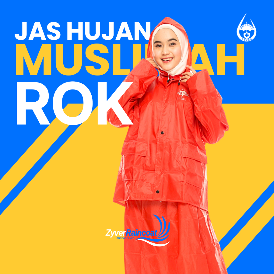 Mantel Jas Hujan Pria Remaja Perempuan Rok Terusan Panjang Setelan Wanita Muslimah Gamis Couple Pasa