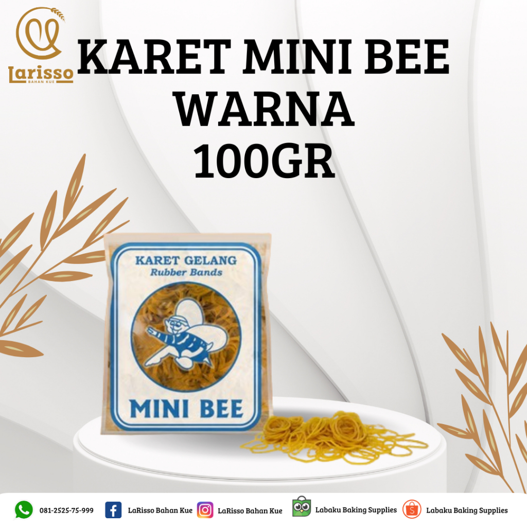 

KARET GELANG MINI BEE WARNA 100GR