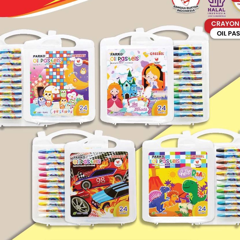 

FG2 PARKO Crayon 24 Warna Parko Krayon Oil Pastel 24 Crayon Parko 24