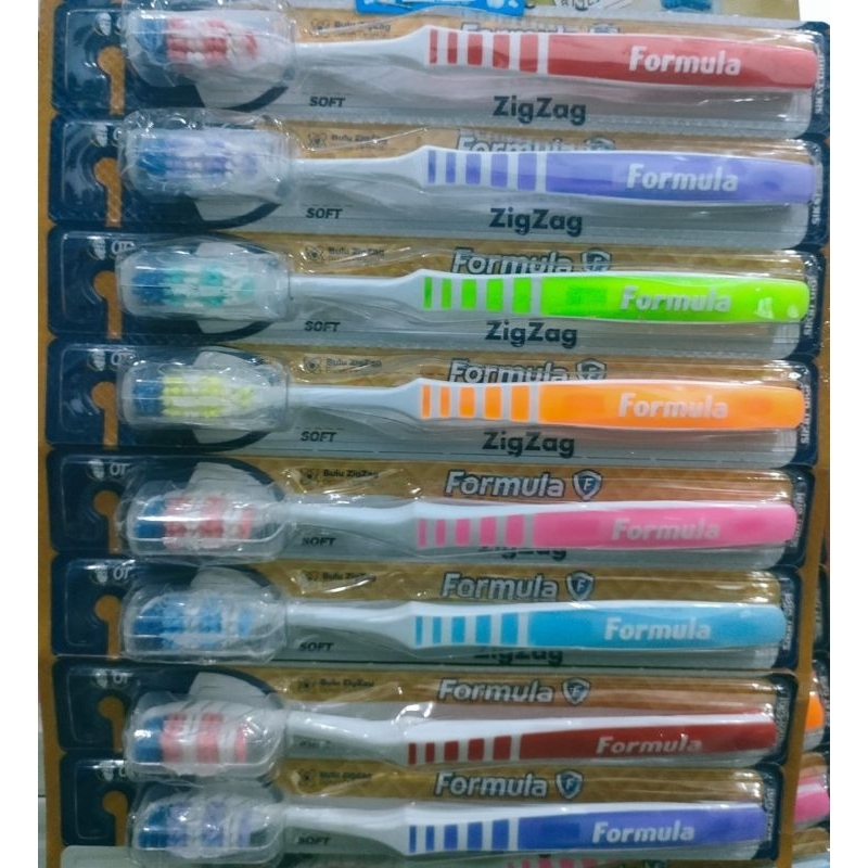 Sikat gigi formula zig-zag, Pepsodent soft, formula, sikat gigi U dan sikat gigi anak