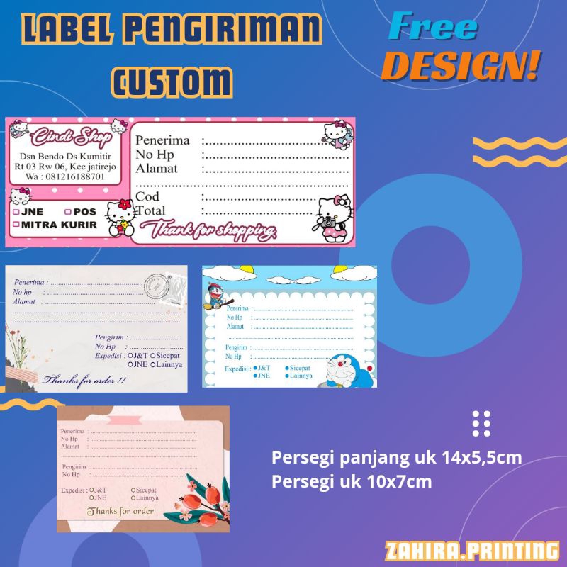 

STIKER LABEL PENGIRIMAN CUSTOM