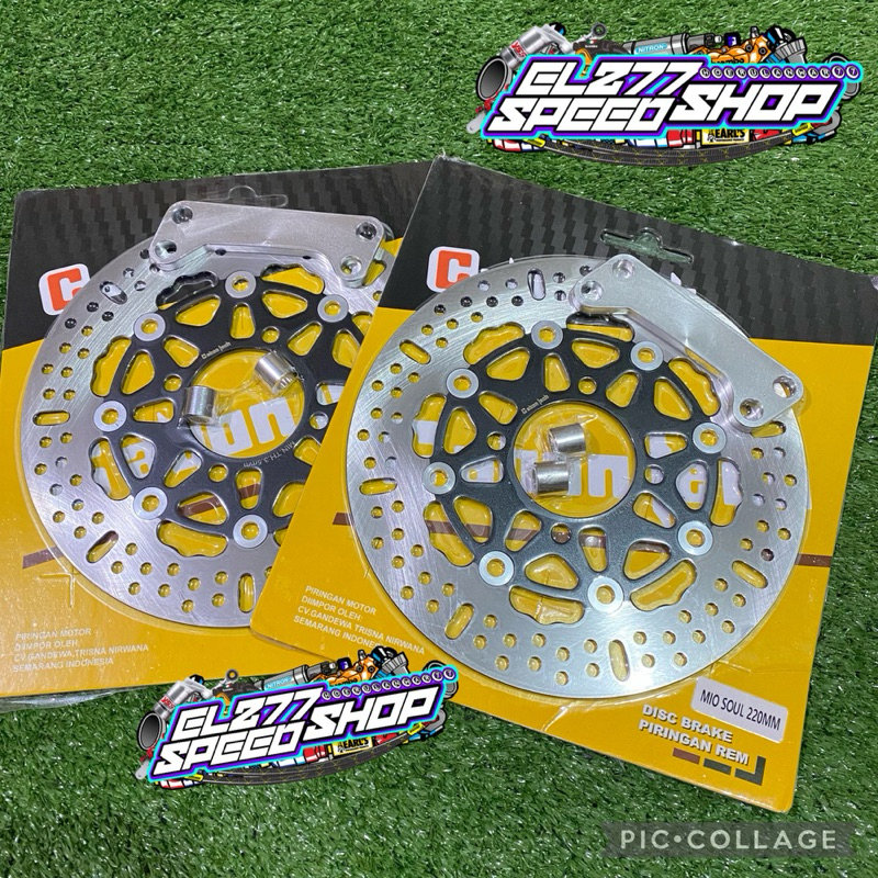 DISC CAKRAM DEPAN MIO FINO SOUL XEON UKURAN 220 MM MADE IN THAILAND / PIRINGAN CAKRAM DEPAN UKURAN 2