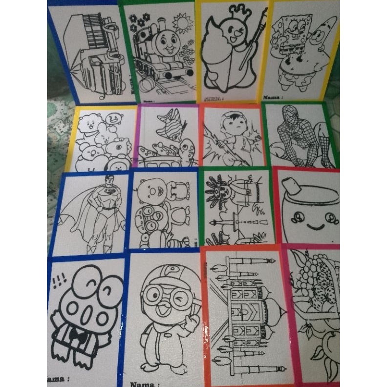 

ART L7I3 HEBOH paket usaha 5 picssterofoamlukisan mewarnai sterofoam