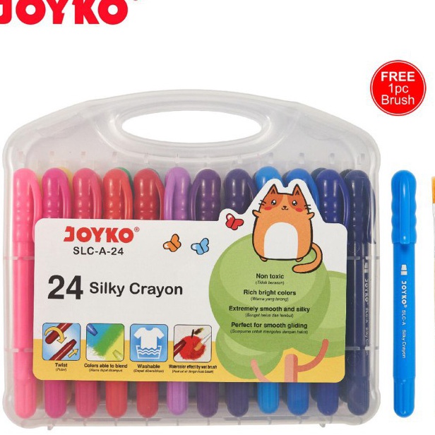 

KI3 Joyko Krayon Halus Silky Crayon SLCA24 Warna
