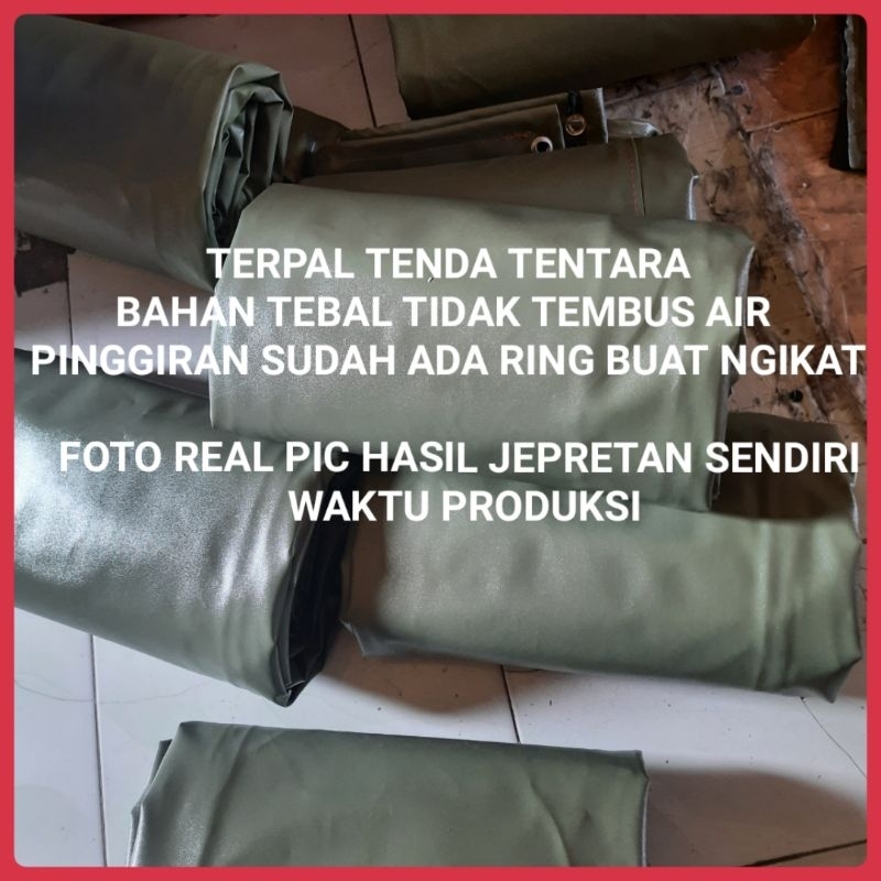 terpal tenda tentara ukuran reques