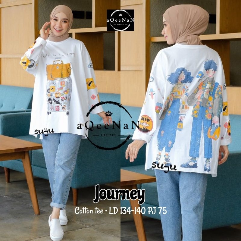 Kaos Suju cottontee Journey LD 134-140cm panjang 75cm