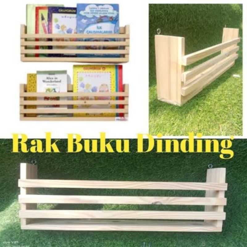 RAK BUKU ANAK MURAH BERBAGAI UKURAN RAK BUKU BACA RAK BUKU TEMPEL RAK BUKU GANTUN RAK DINDIND POJOK 