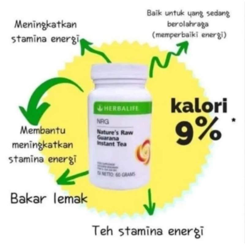 

Nature Guarana Tea Herbal Asli kaya Manfaat Herbalife NRG