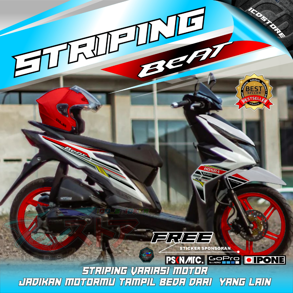 Striping Beat Esp White Custom / Striping Beat 2017 2018 2019 / icdstore