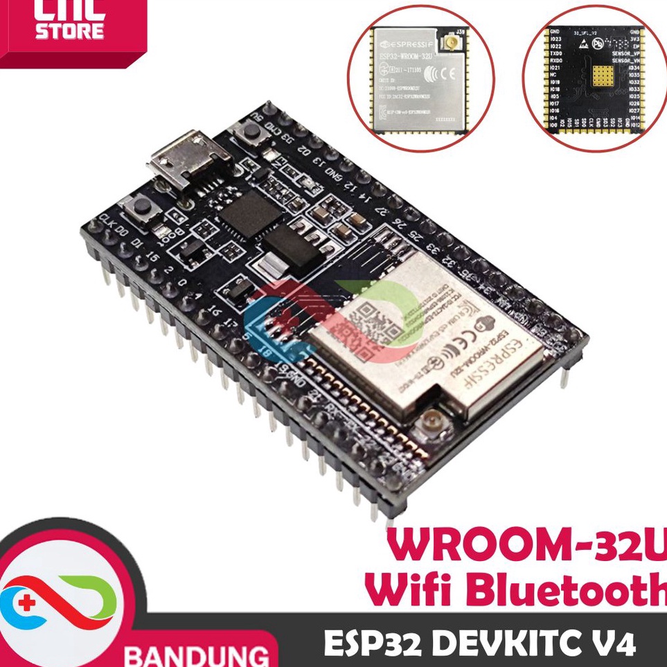ESP32 ESP32 DEVKITC V4 WROOM32U WIFI UETOOTH DEVELOPMENT BOARD