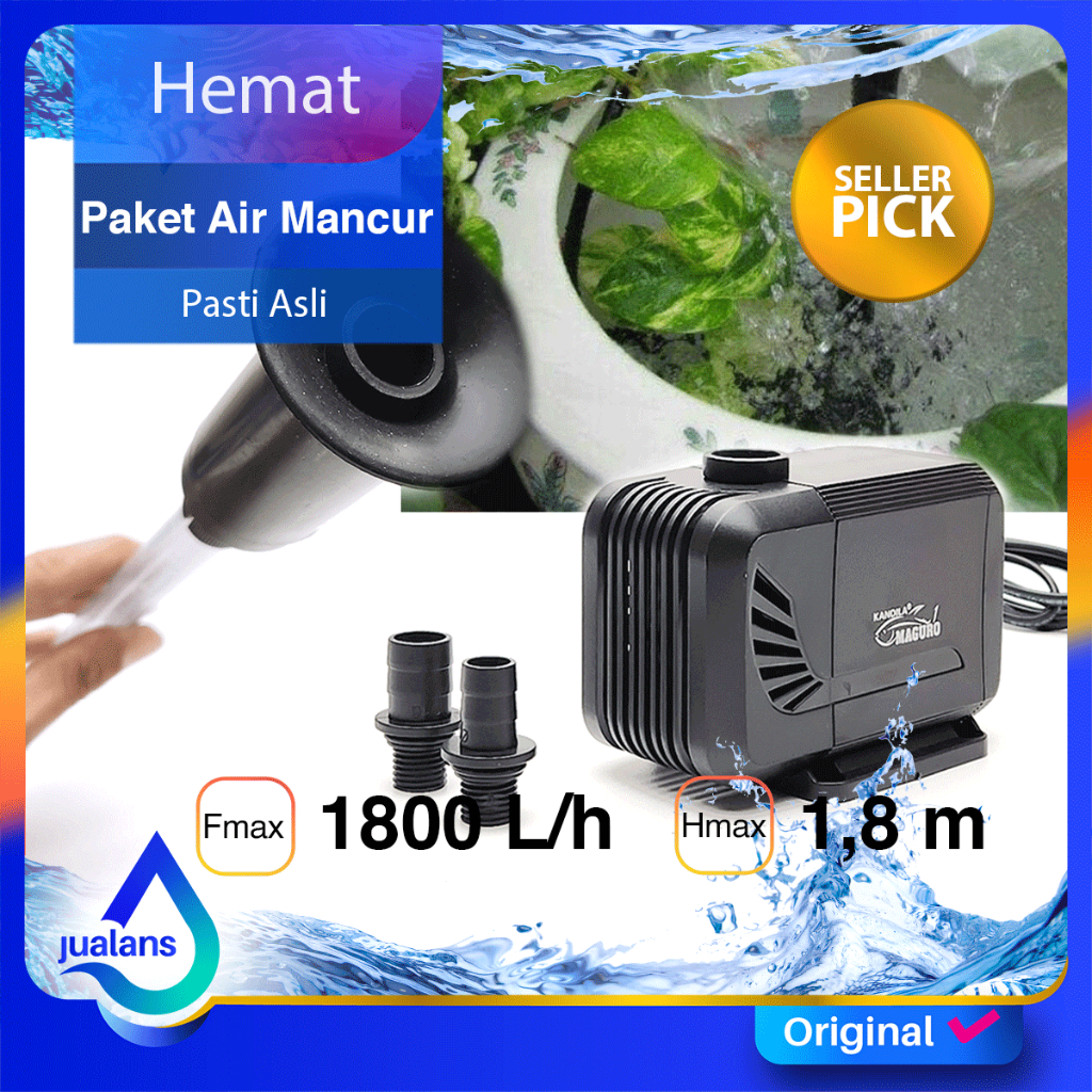 Paket Air Mancur Kolam Aquarium Mesin Pipa Fountain Mushroom