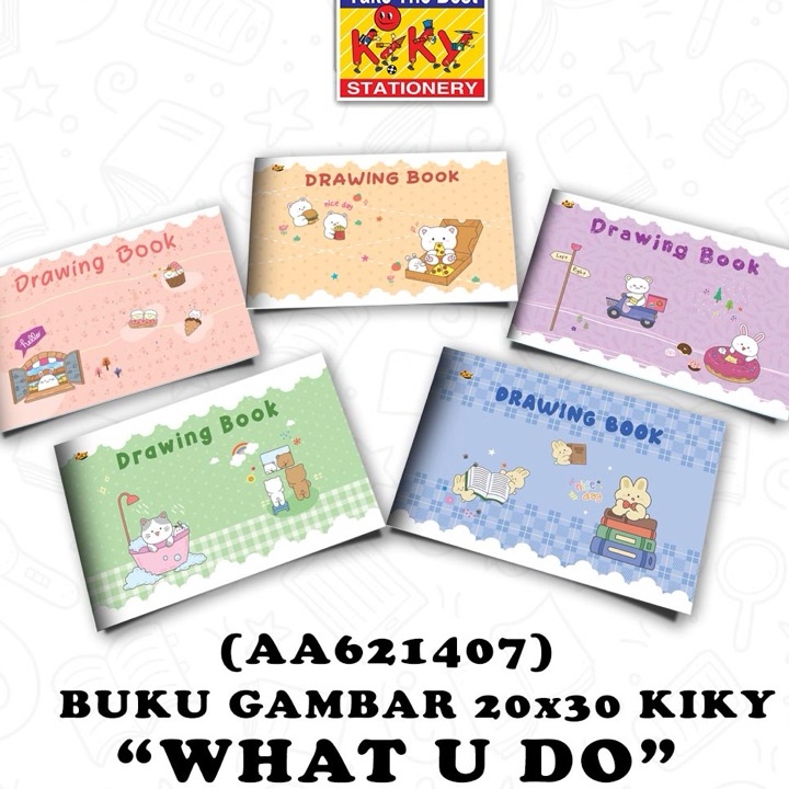 

KP8 PAK Buku Gambar KIKY A4 ukuran 2x3 1 pak isi 5 pcs