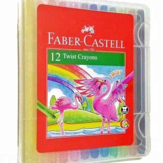 

Terlaris Crayon Putar 12 Warna Faber Castell 52612 Twist Crayons