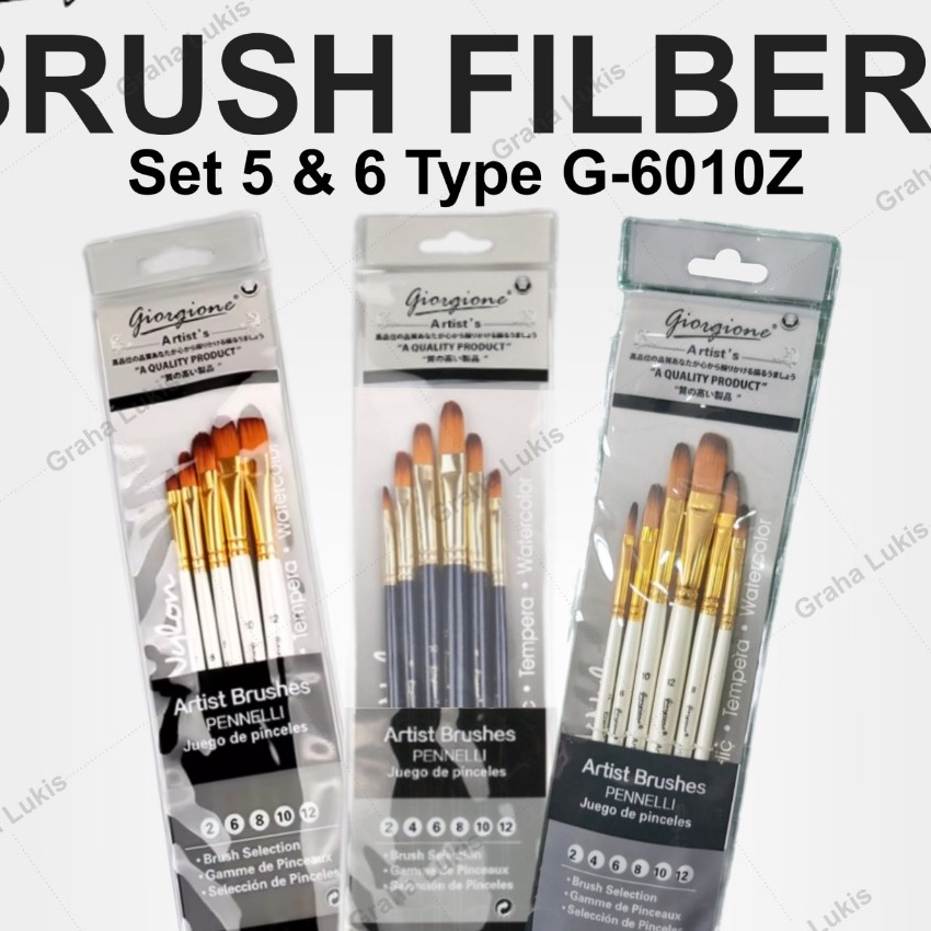 

Beli Giorgione Brush Filbert Kuas Set 6 Filbert G61Z Kuas Set 5