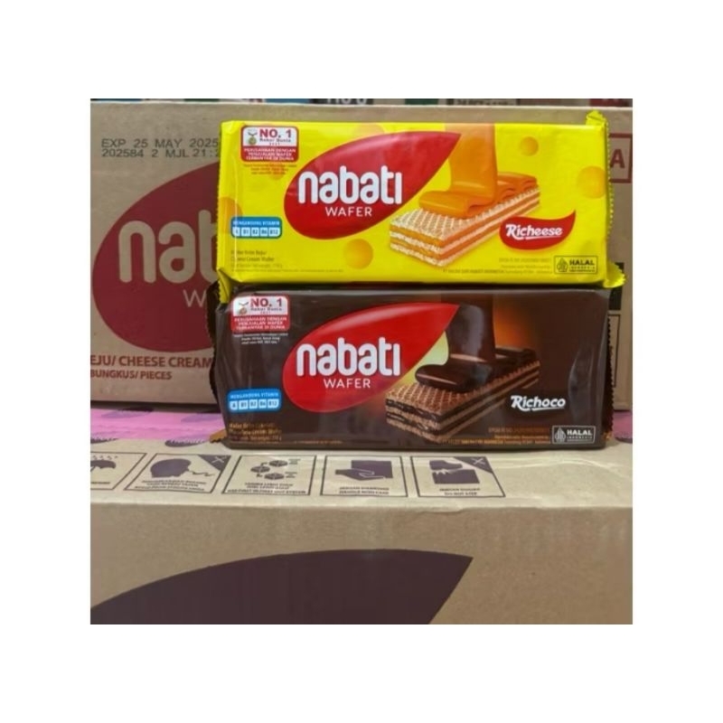 

Nabati wafer 110gr untuk hajatan 1 dus