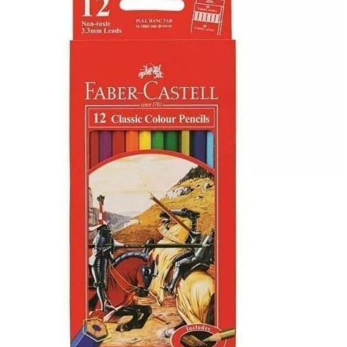 

KF7 PENSIL WARNA FABER CASTELL 12 WARNA COLOURS