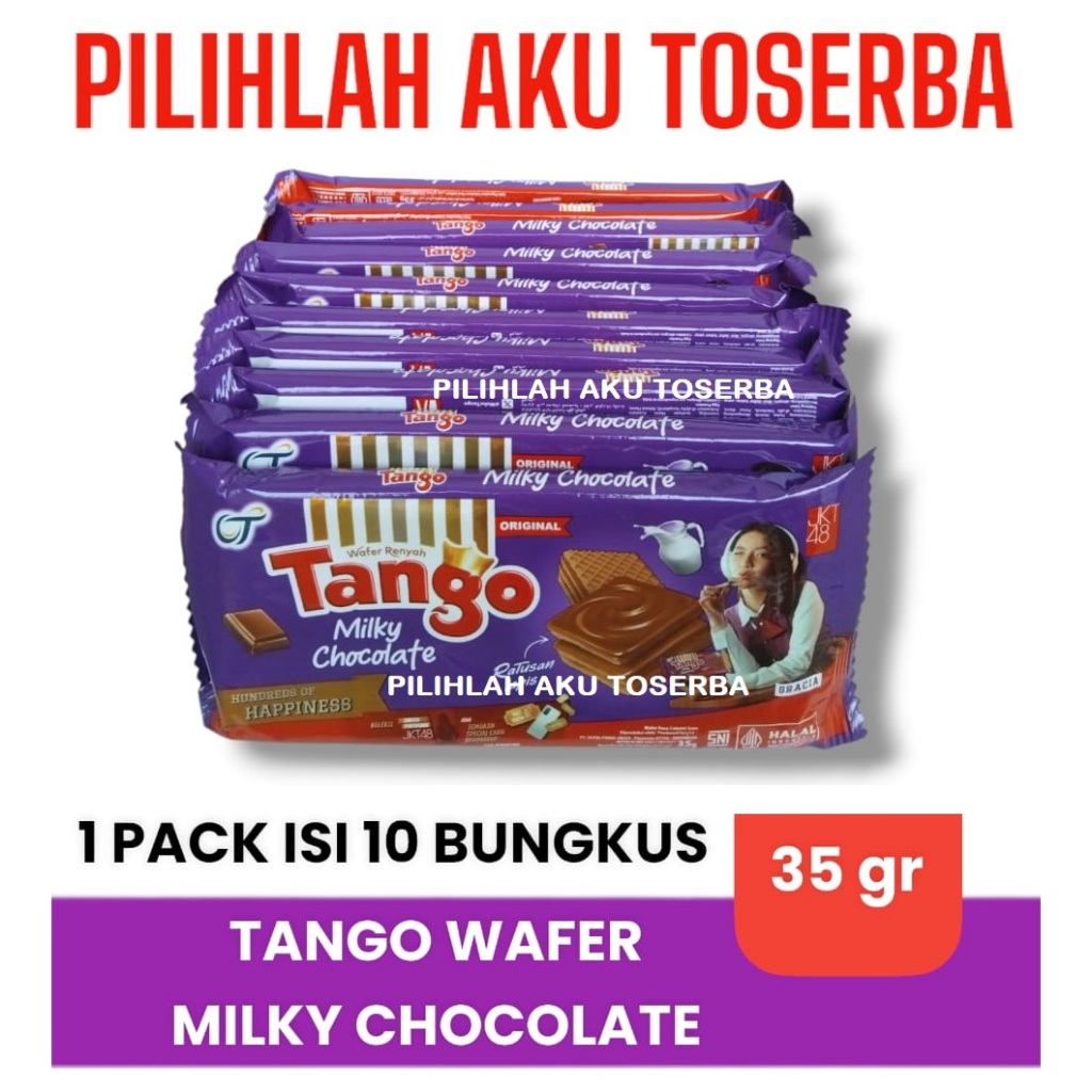 

Tango Wafer MILKY CHOCOLATE 35 gr - (HARGA 1 PACK ISI 10 SACHET)