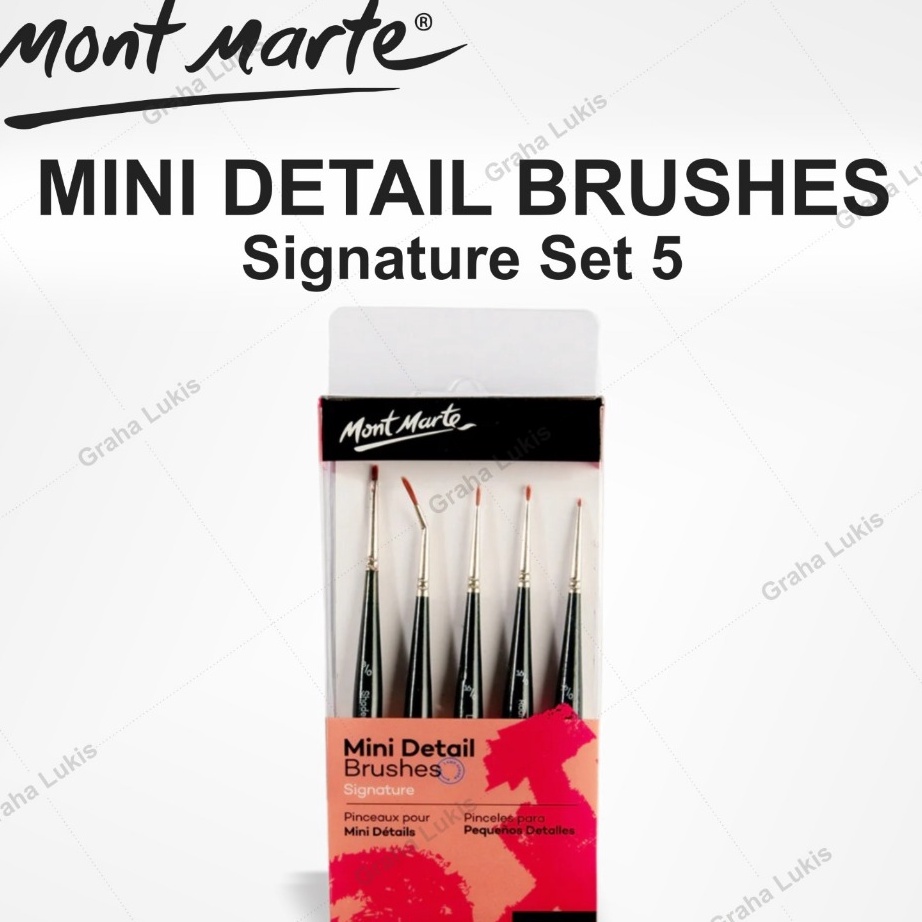

KF7 Mont Marte M Detail Brushes 5pcs BMHS33