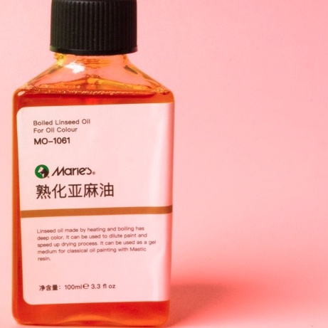 

KI3 MARIES Boiled Linseed Oil 1 Ml Mo161 Cairan Pencampur Cat Minyak