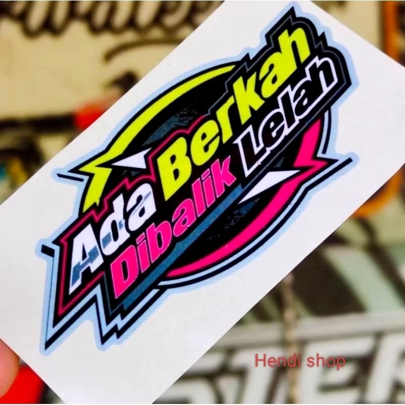 

stiker ada berkah size 15x20 cm print cut