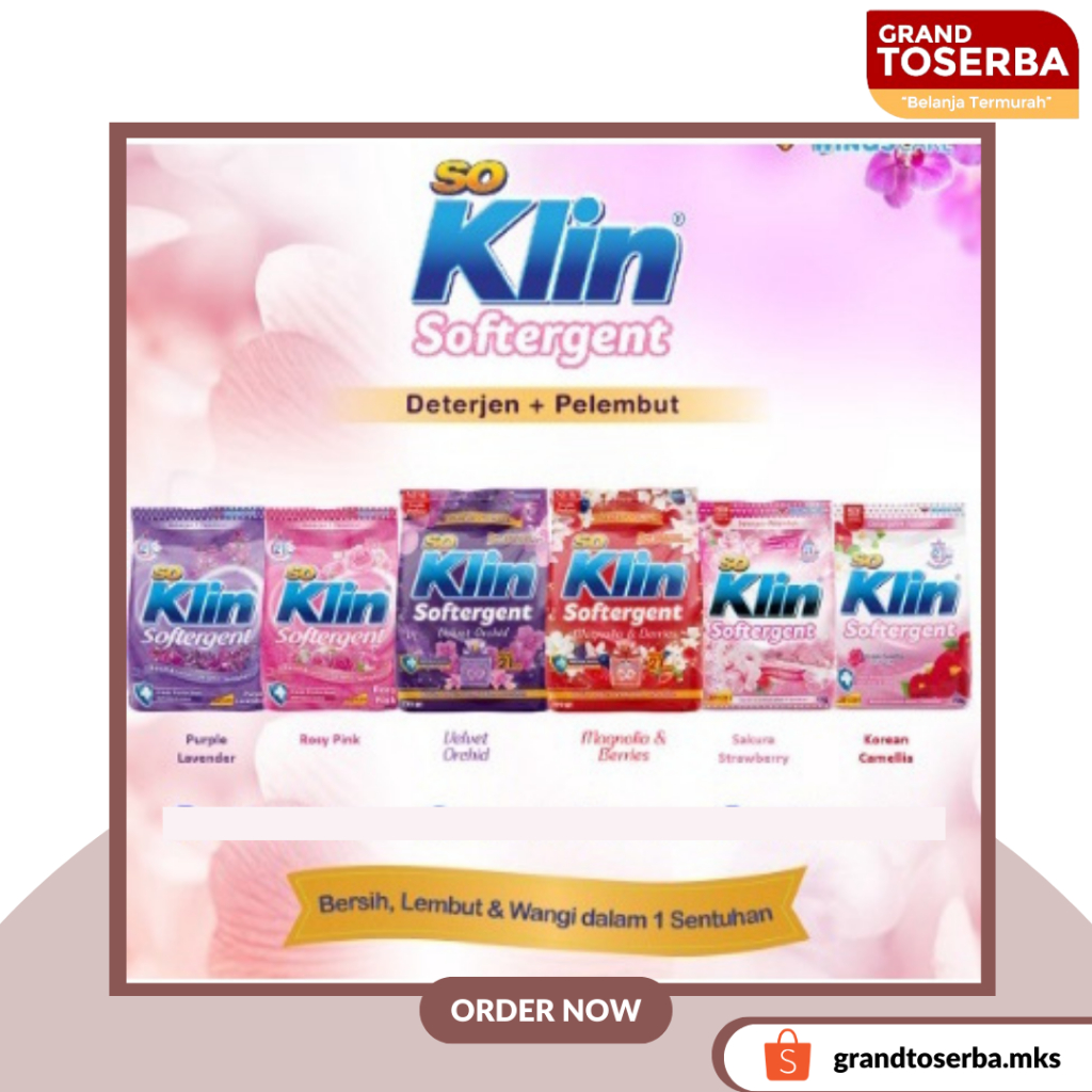 So Klin Softergent Deterjen Powder 770gr