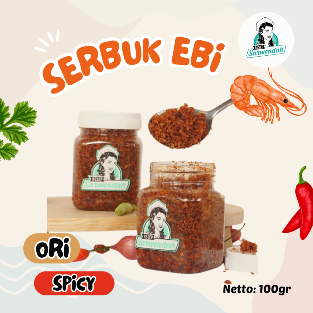 

Resep Sarwendah - Serbuk Ebi (Original/Spicy)