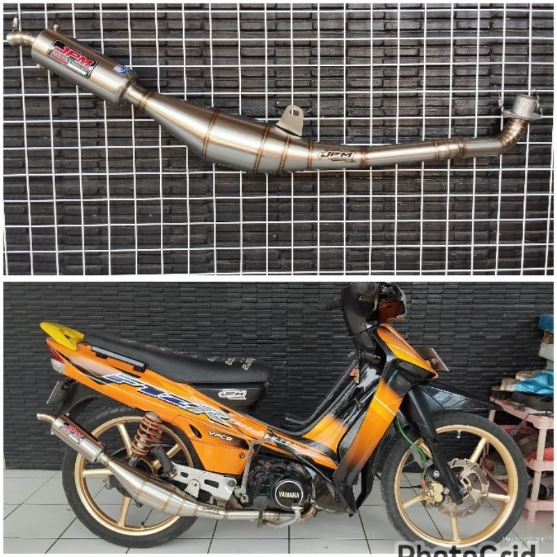 KNALPOT FIZR FORCE1 MODEL STANDAR RACING STAENLESS JPM RACING